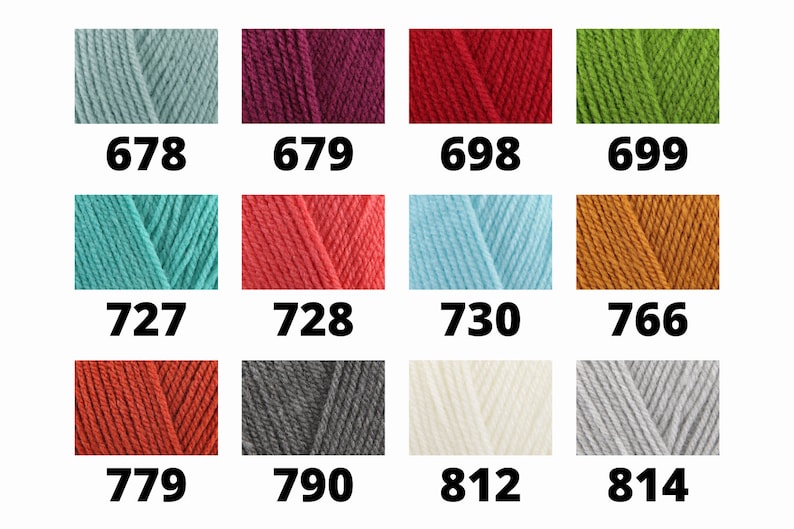 New Colours Added Sirdar Bonus DK 100g Yarn Colours DK Double Knit Knitting Crochet Yarn Acrylic image 6