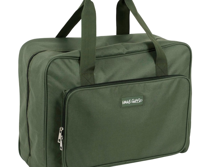 HobbyGift Sewing Machine Bag: Khaki - craft, sewing, quilting knitting, Embroidery, detailed work