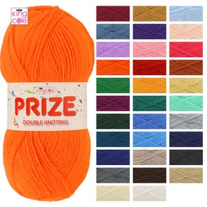 King Cole Prize DK Yarn 100g Polyester Wool Knit Knitting Crochet Acrylic