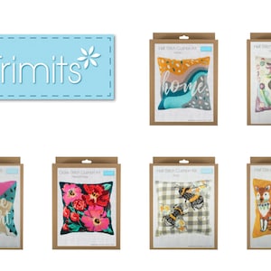 Trimits Half Stitch Cushion Kits - Autumnal Homely Bright Crafting Animals GCS