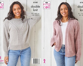 トップス JIAN YE 24AW COLE KNIT King Cole Knitting Pattern Sweater and Cardigan -knitted in Simply