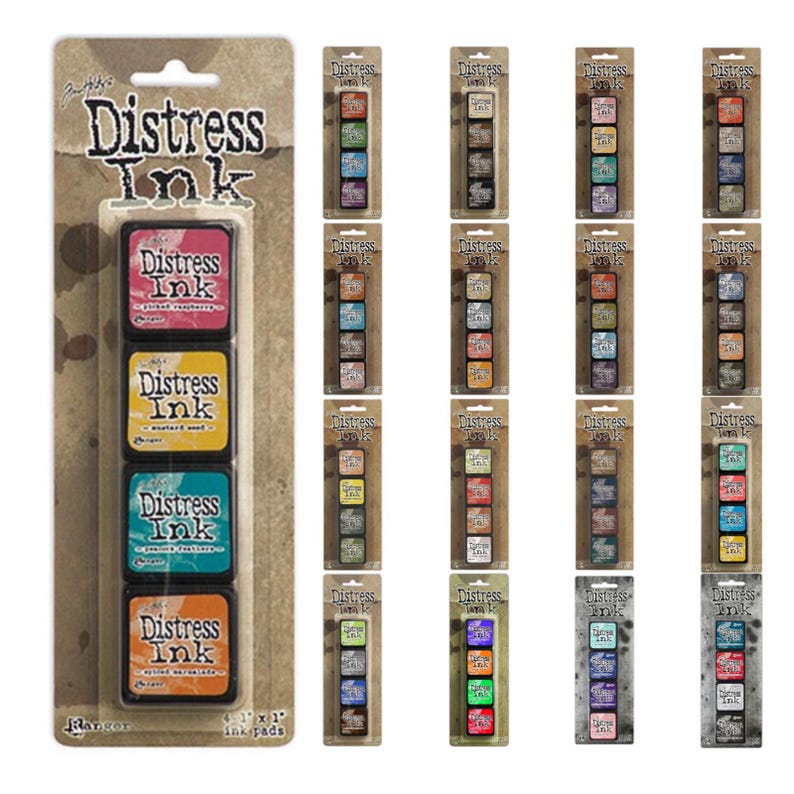 Ranger Tim Holtz Distress Ink Pad Mini Kits - Cardmaking Crafts ...