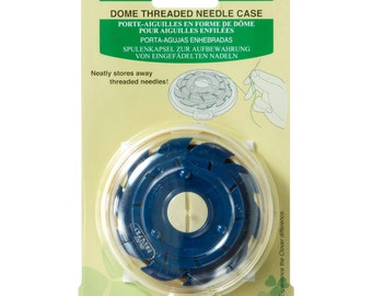 Clover Hand Sewing Needles Dome Threaded Needle Case - Storage Case - CL625 - Craft, Sewing, Quilting Knitting, Embroidery, Detailed Work