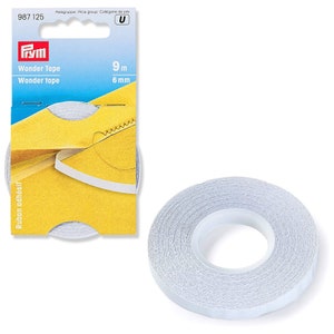 PRYM Wonder Tape 6mm x 9metre Transparent