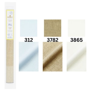 DMC チャールズクラフト ニードルワークファブリック アイーダ 100%リネン プレカット アイーダ クロスステッチ - クラフト、裁縫、キルティング、編み物、刺繍、細かい作業