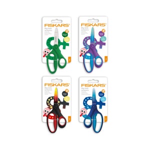 Tesoura Fiskars: cortador de 15 cm para crianças grandes, para colchas de 8 a 11 anos, tesoura para artesanato infantil