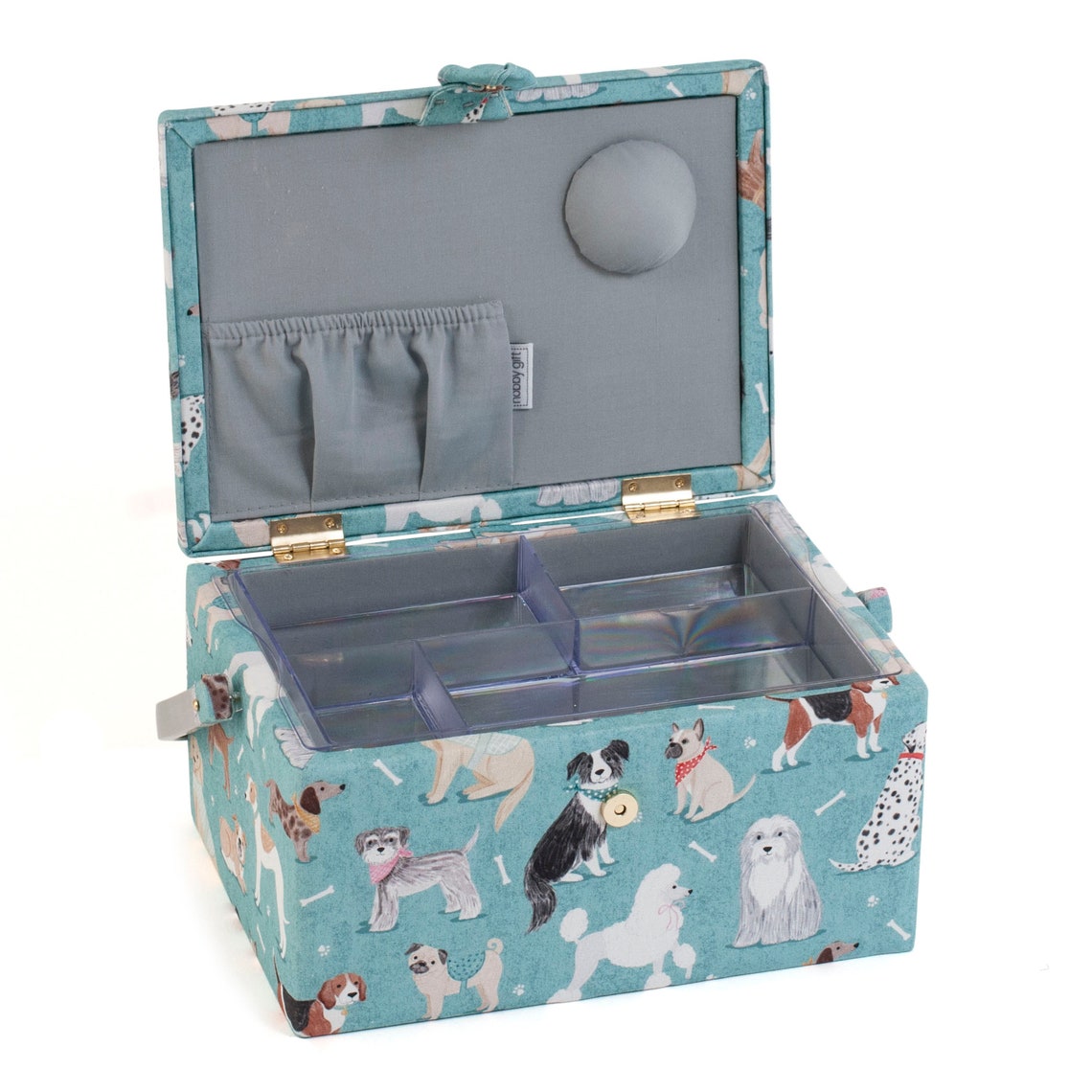 Photo inspiration: Visual Reference: Hobbygift Sewing Box M Dogs Haberdashery Dressmaking Storage Mrm 619