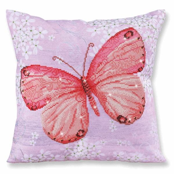 Diamond Dotz Papillon Abricot Decorative Pillow Dotting Painting Crafts