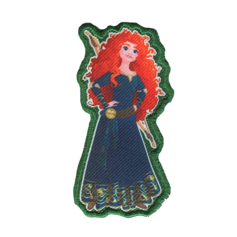 Disney Princesses Appliques Iron On Motifs Patches Ariel Cinderella Belle Snow White Aurora Rapunzel Brave Morida Brave 8cmx4cm