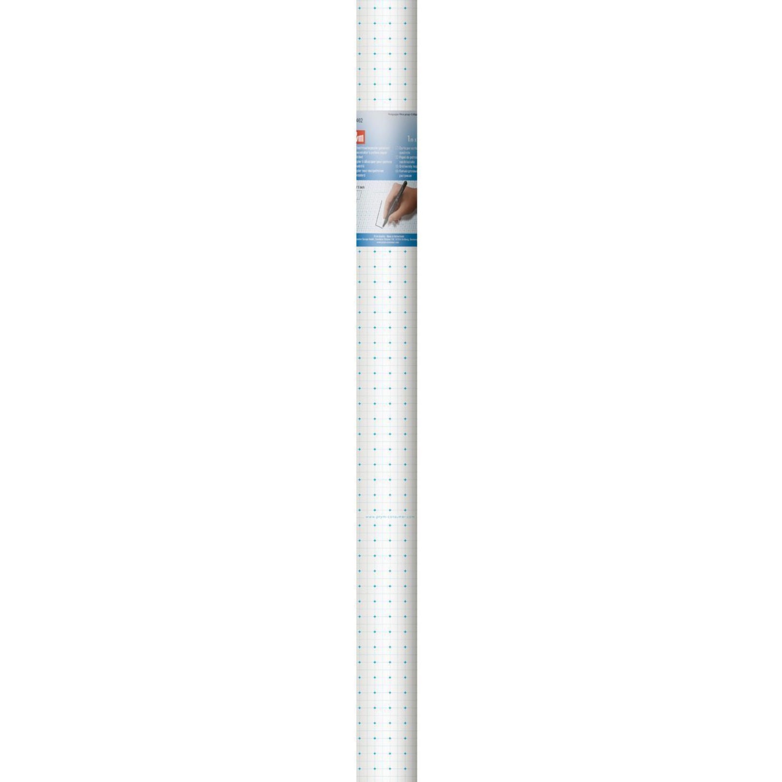 Prym Dressmaker's Gridded Pattern Paper Roll - 1 Meter Wide X 10 Meters Long For Sewing & Design
