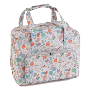 HobbyGift Sewing Machine Bag - PVC - Happydashery - Storage - Carry - Holdall - craft, sewing, quilting knitting, Embroidery & detailed work