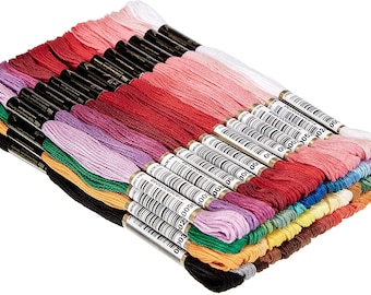 Anchor 48 x Stranded Cotton Skeins Club Assortment Box - 100% Cotton - Embroidery Thread Floss