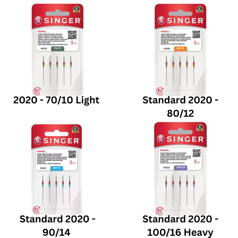 Singer Sewing Machine Needles - All Styles / Sizes - Domestic Standard Ballpoint Leather Jeans image 2