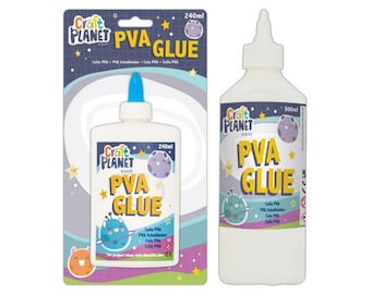 Craft Planet PVA Glue 3 Sizes - 240ml to 1L scrapbooking embossing Crafts