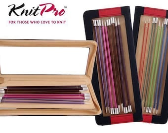 KnitPro Zing Straight Knitting Needle Sets: 35cm or 40cm - Gift Single Point