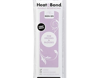 Entretela termoadhesiva ligera Heat and Bond - Blanca, 20 x 1 yarda