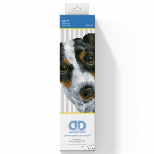 Diamond Dotz DD3-012 Weihnachtshund – Diamond Painting Set Ca. 23x25 Cm, Mit Allem Zubehör Für Funkelnede Kunstwerke