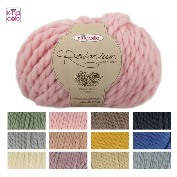 King Cole Rosarium Mega Chunky Merino Blend Yarn - 100g King Cole Rosarium Mega Chunky Merino Blend Yarn - 100g