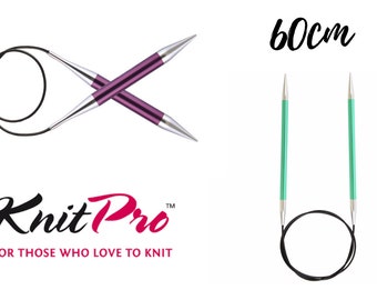 KnitPro Zing Fixed Circular Needles 60cm Length - Sizes 2mm-12mm Knitting Needles