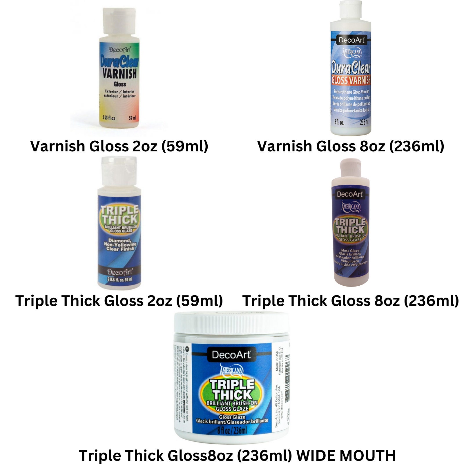 Varnish reviews for Decoart Triple Thick Brush-on Gloss Glaze and
