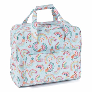 HobbyGift Sewing Machine Bag - Matt PVC - Rainbow - craft, sewing, quilting knitting, Embroidery & detailed work