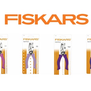 Fiskars Handstanzer, verschiedene Formen, Zange, Herzen Kreise klein,mittel,groß