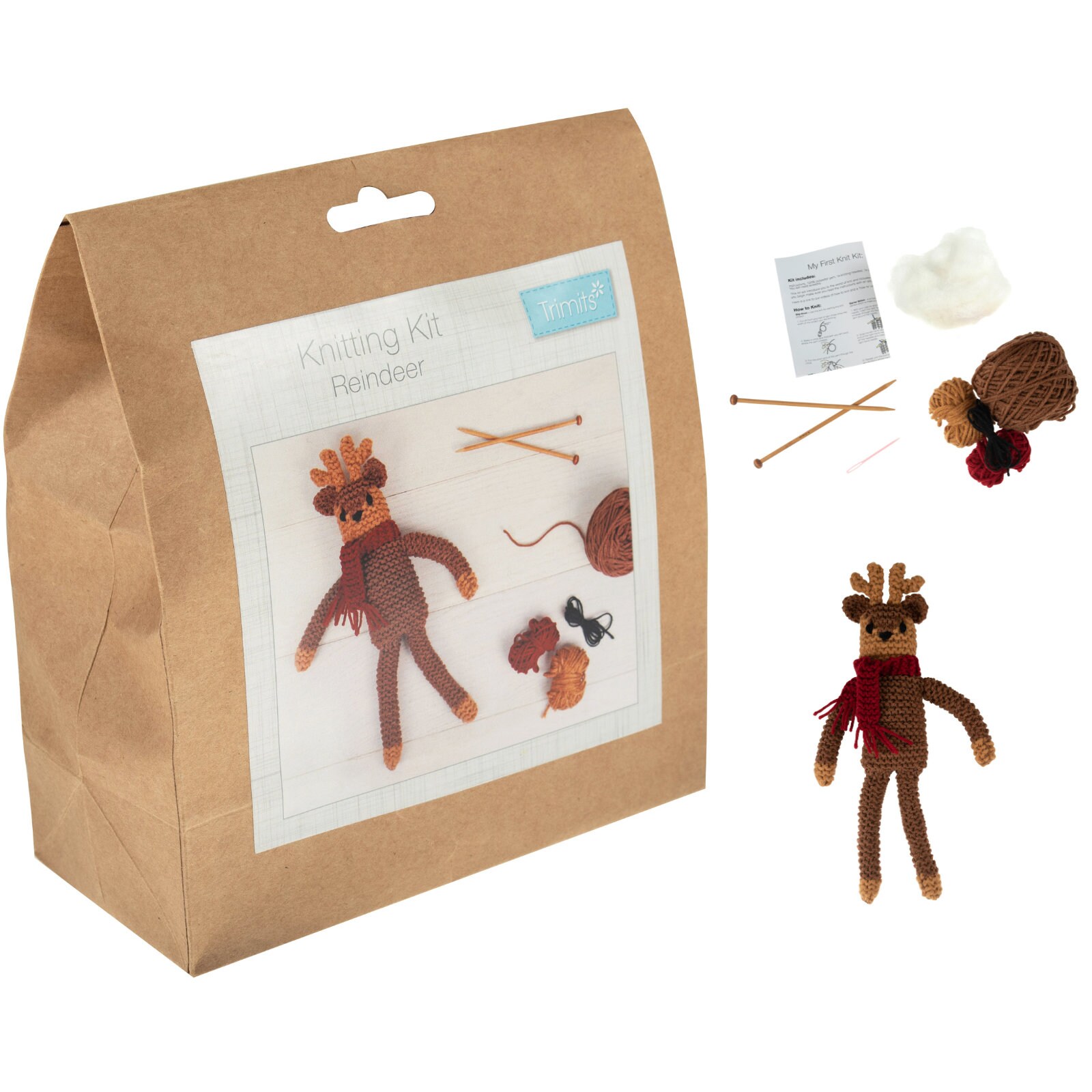 Trimits Knitting Kit: Reindeer Trimits Knitting Kit: Reindeer