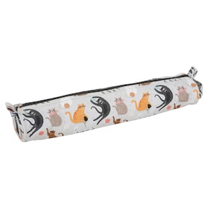Étui à épingles à tricoter HobbyGift (extra large) doux - Chats - Rangement - travaux manuels, couture, quilting, tricot, broderie et travail de détail