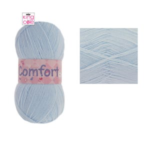 King Cole Comfort 3Ply - Filato di tutti i colori, acrilico, nylon, lana, per maglieria