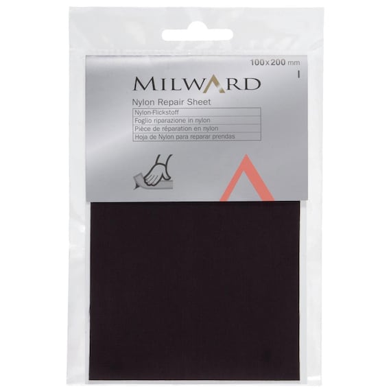Patch Réparation Nylon Auto-Adhésif 10x20cm - Rouge - Pour Tentes, Vêtements, Kites