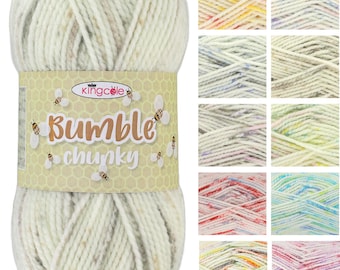 King Cole Bumble Chunky 100g Knitting Wool Yarn Acrylic Crochet baby soft