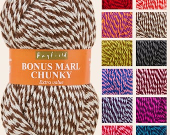 Sirdar Bonus Marl Chunky 100g - All Colours Knitting Wool Yarn Craft Crochet
