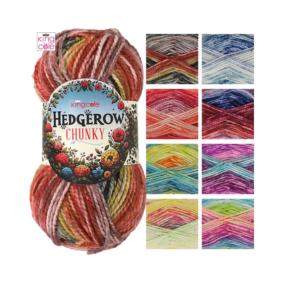 King Cole Hedgerow Chunky Yarn - 200g King Cole Hedgerow Chunky Yarn - 200g