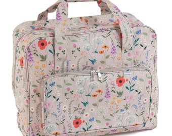 HobbyGift Sewing Machine Bag - PVC - Wildflowers - Storage - Carry - Handles - MR4660\614
