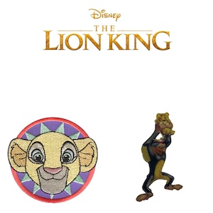 Disney The Lion King Appliques Iron On Motifs Patches - Simba Pumba Rafiki Timon Nala
