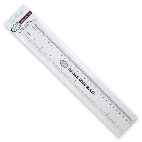  Paper Tearing Ruler Deckle Edge Ruler with 2 Different