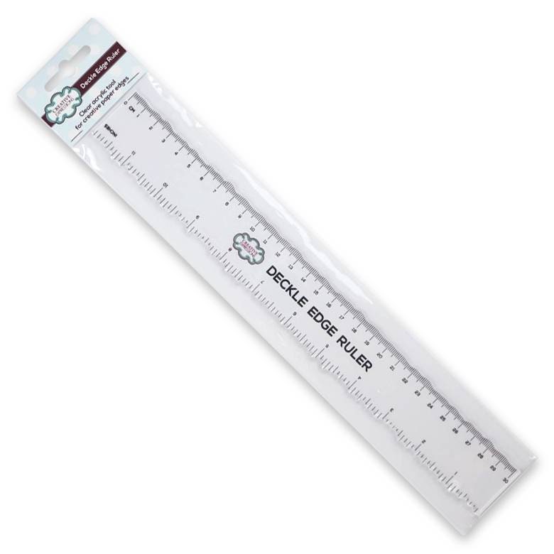 Irregular Deckle Edge Ruler 3 Pcs Sets, Paper Tearing Ruler for