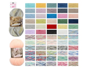 King Cole Cherish & Cherished DK Double Knit Wool 100% Acrylic Self Patterning