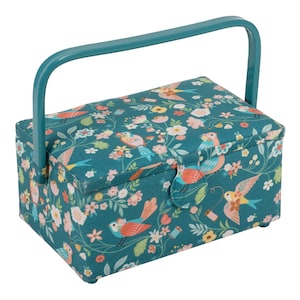 HobbyGift Sewing Box (M) - Bird Aviary - Storage - Sewing - Haberdashery - Craft
