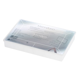 Milward Embroidery Box: Large 1 Piece, Sewing Thread, 100 thread bobbins, 17 compartments