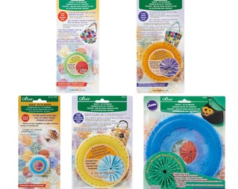Clover Quick Yo-Yo Maker Round: All Sizes, Maker Craft Fabrics Tools Sewing