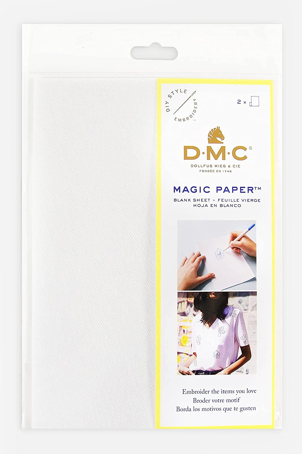 DMC Magic Paper Blank Sheets 5.8x8.3 2/Pkg