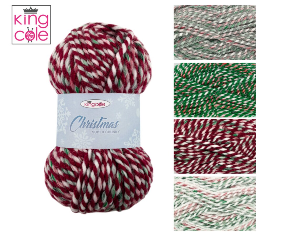 King Cole Christmas Super Chunky Yarn - 100g King Cole Christmas Super Chunky Yarn - 100g