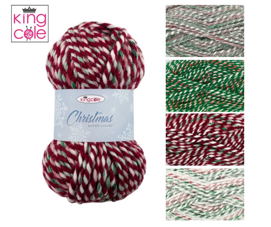 King Cole Christmas Super Chunky Yarn - 100g King Cole Christmas Super Chunky Yarn - 100g