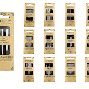 Whitecroft Heritage Hand Sewing Needles - All Styles & Sizes - Sewing Craft Beading Tapestry Embroidery Chenille Darners