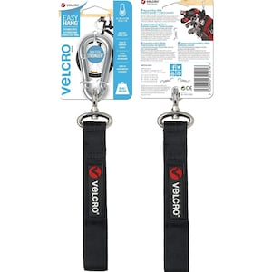 Sangle VELCRO® Brand Easy Hang™ Medium 25mm X 61cm - Bande Auto-agrippante Noire Pour Fixation Et Rangement