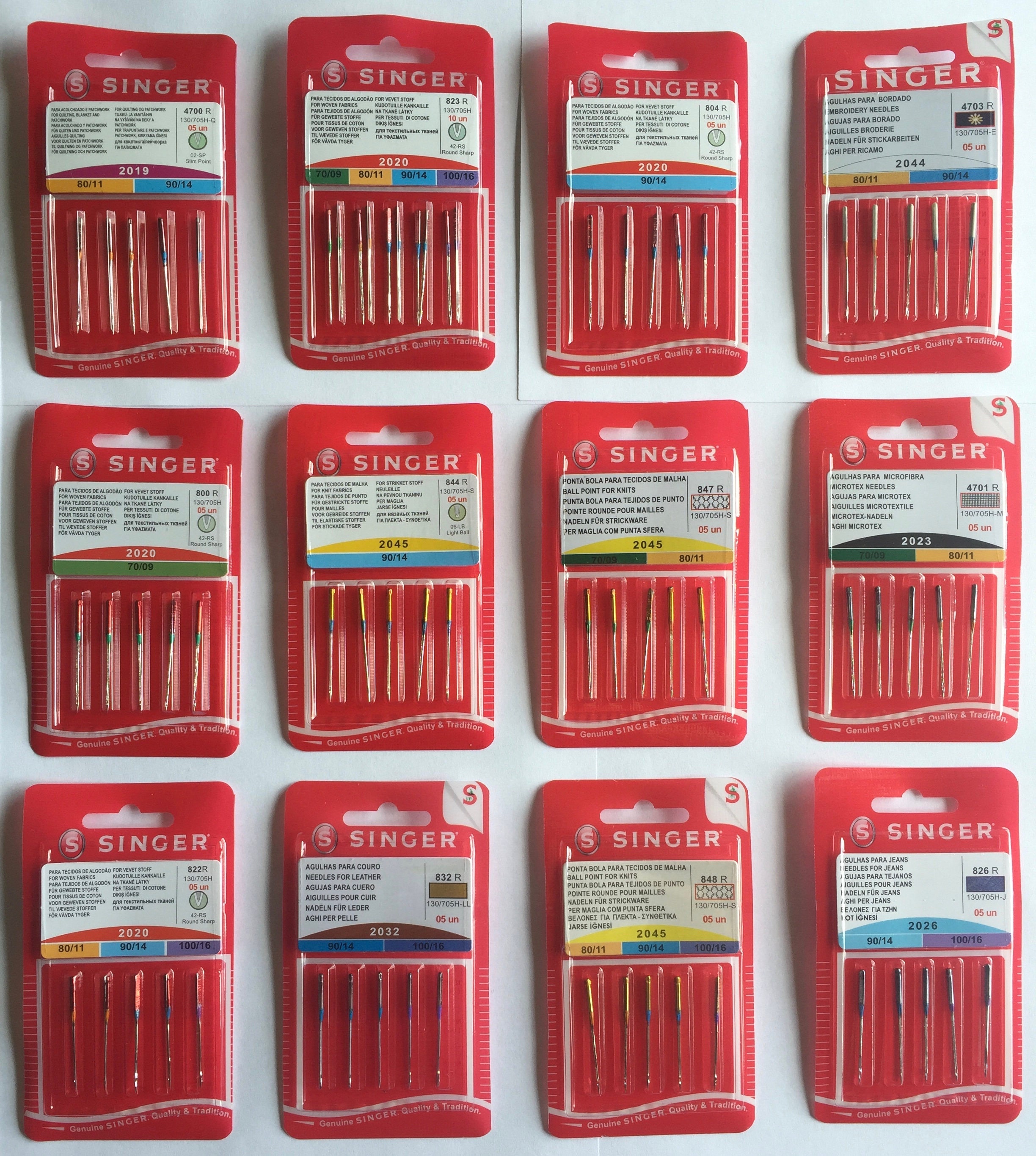 Singer Sewing Machine Needles All Styles / Sizes Domestic Etsy UK