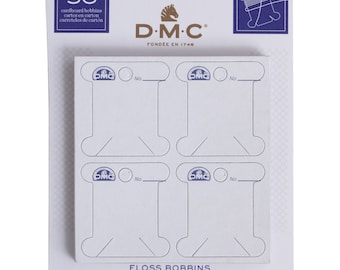 56x DMC Floss Bobbins - Thread Organisers - Embroidery Thread Cross Stitch