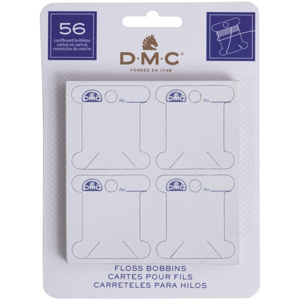 56x DMC Floss Bobbins - Thread Organisers - Embroidery Thread Cross Stitch