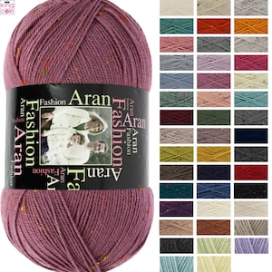 King Cole Fashion Aran 400g - Alla Färger Stickgarn Virkning Hantverk